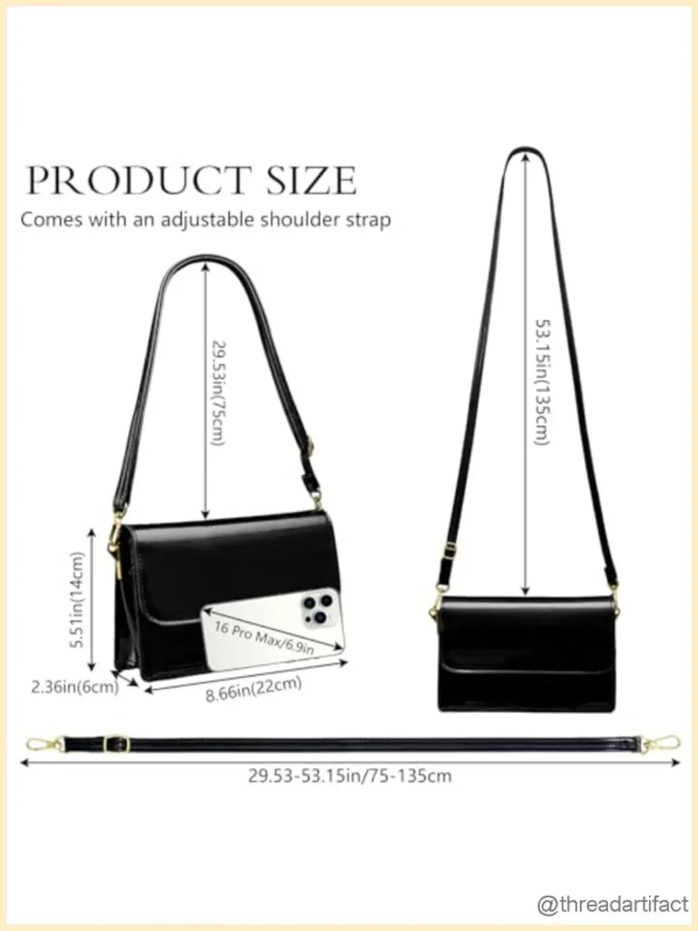 Sparkling Envelope Clutch Purse Faux Patent Leather Evening Bag with 2